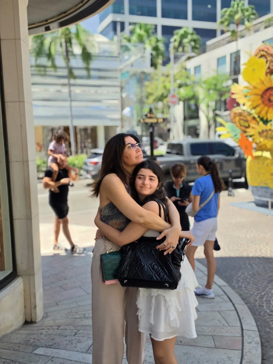 Família passeando em Los Angeles